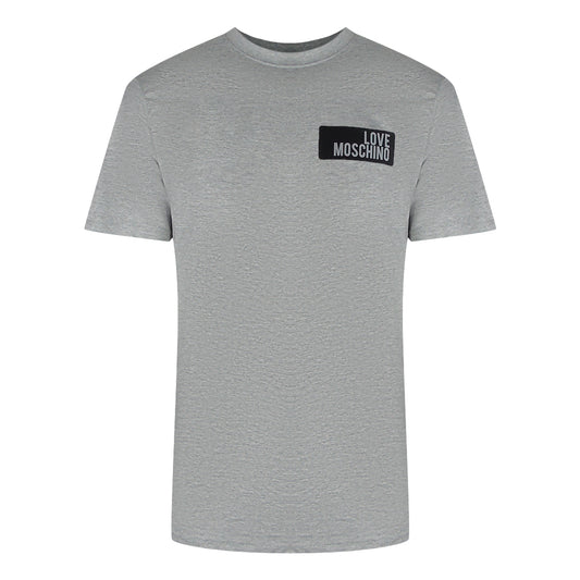Love Moschino Block Logo Grey T-Shirt - Nova Clothing