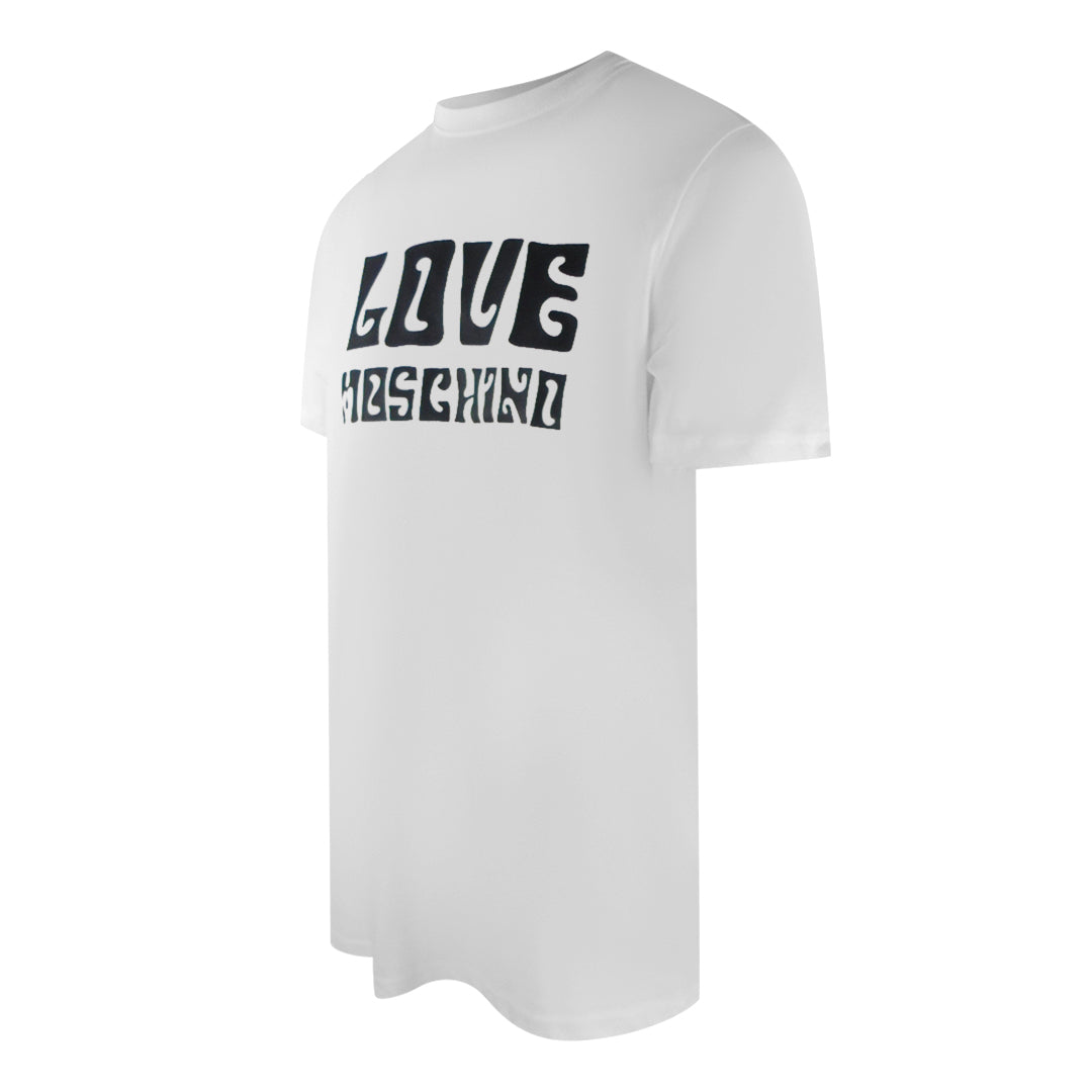 Love Moschino Logo White T-Shirt