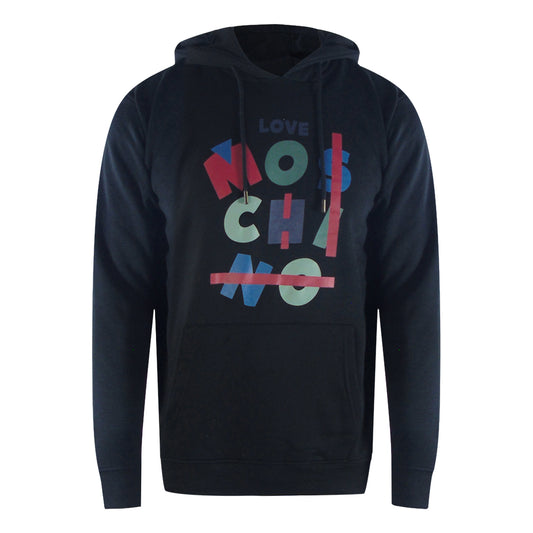 Love Moschino Jumble Logo Black Hoodie