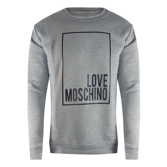 Love Moschino Box Logo Grey Sweatshirt