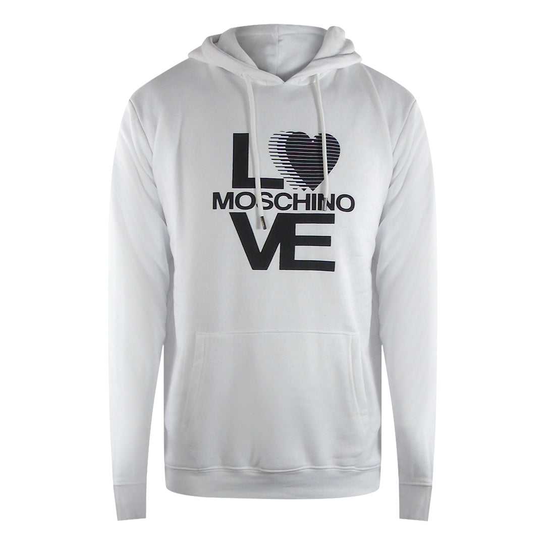 Love Moschino Bold Love Logo White Hoodie