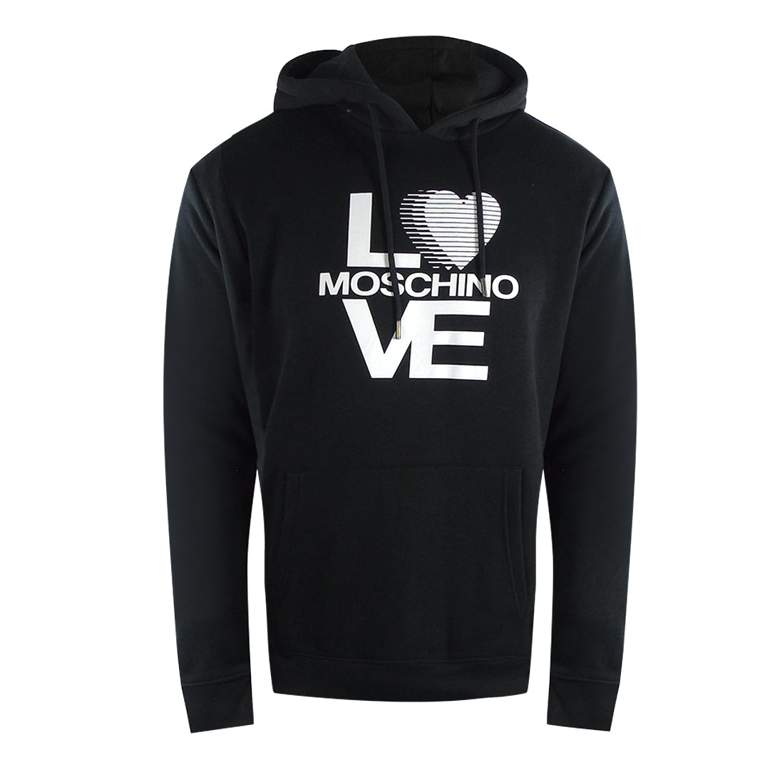 Love Moschino Bold Love Logo Black Hoodie
