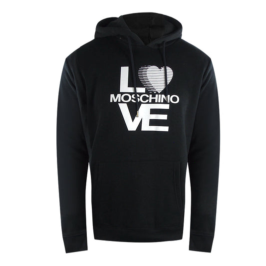 Love Moschino Bold Love Logo Black Hoodie