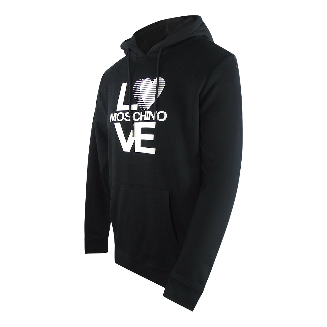 Love Moschino Bold Love Logo Black Hoodie