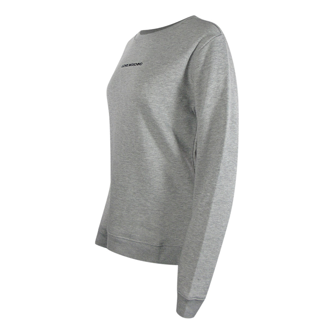 Love Moschino Small Logo Grey Sweatshirt