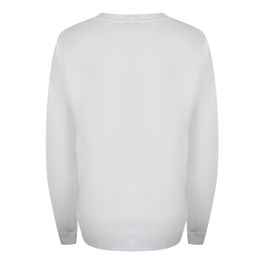 Love Moschino Small Logo White Sweatshirt