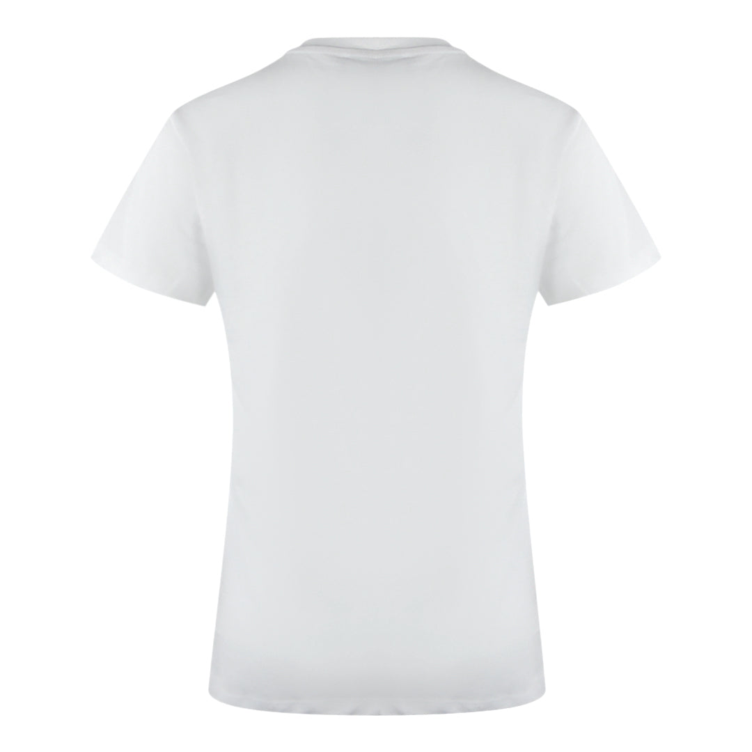 Love Moschino Tic-Tac-Toe Logo White T-Shirt