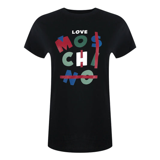 Love Moschino Jumble Logo Black T-Shirt