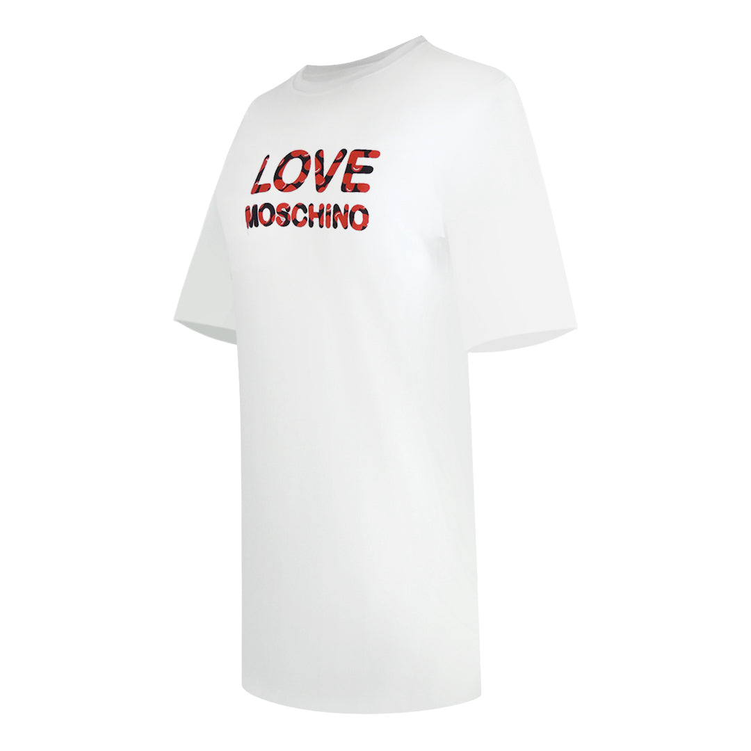 Love Moschino Bubble Logo White T-Shirt - Nova Clothing