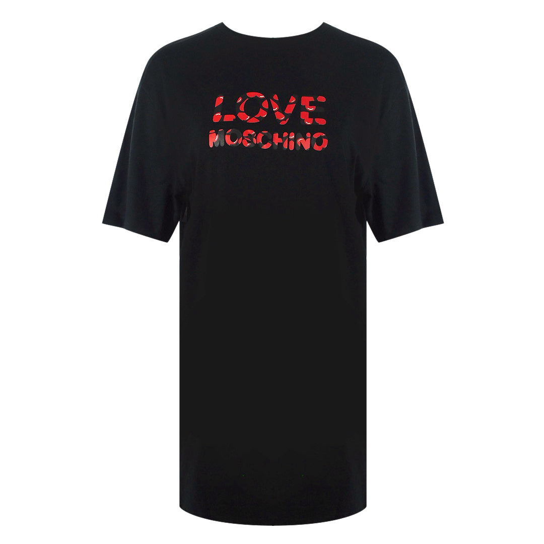Love Moschino Bubble Logo Black T-Shirt - Nova Clothing