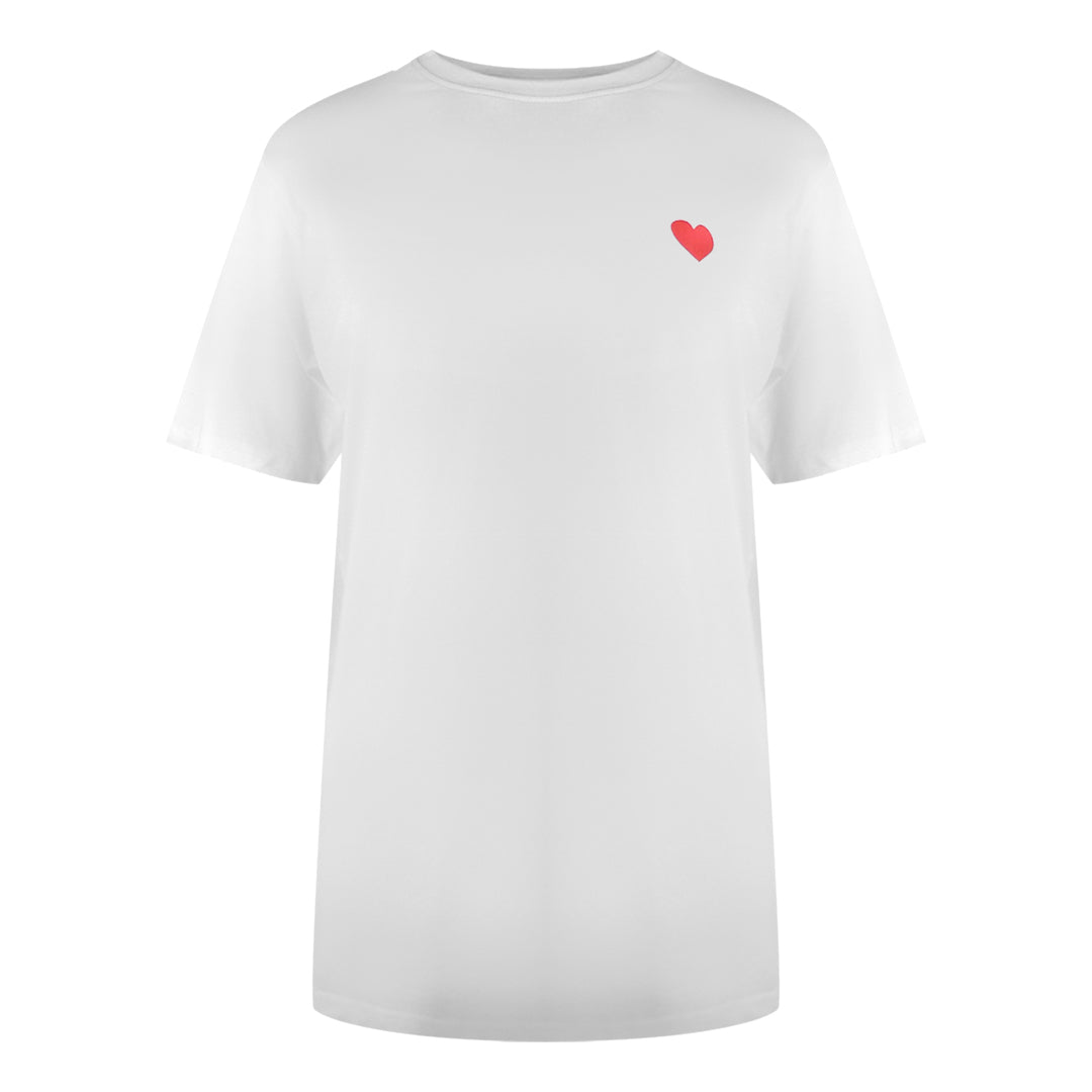 Love Moschino Heart Logo White T-Shirt - Nova Clothing