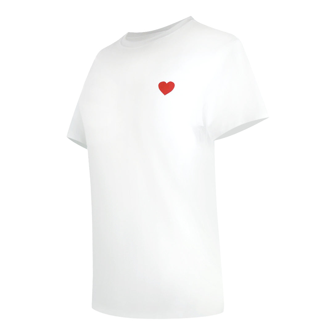 Love Moschino Heart Logo White T-Shirt - Nova Clothing