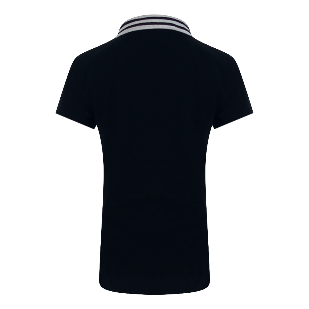 Love Moschino Navy Blue Polo Shirt Small White Box Logo