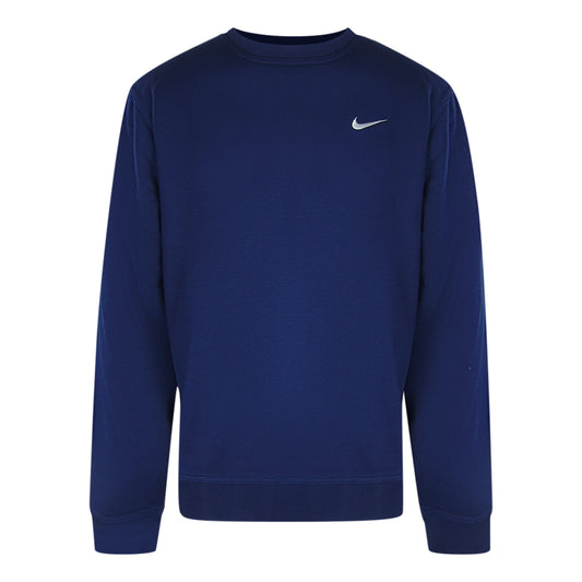 Nike Small Swoosh Navy Blue Sweatshirt