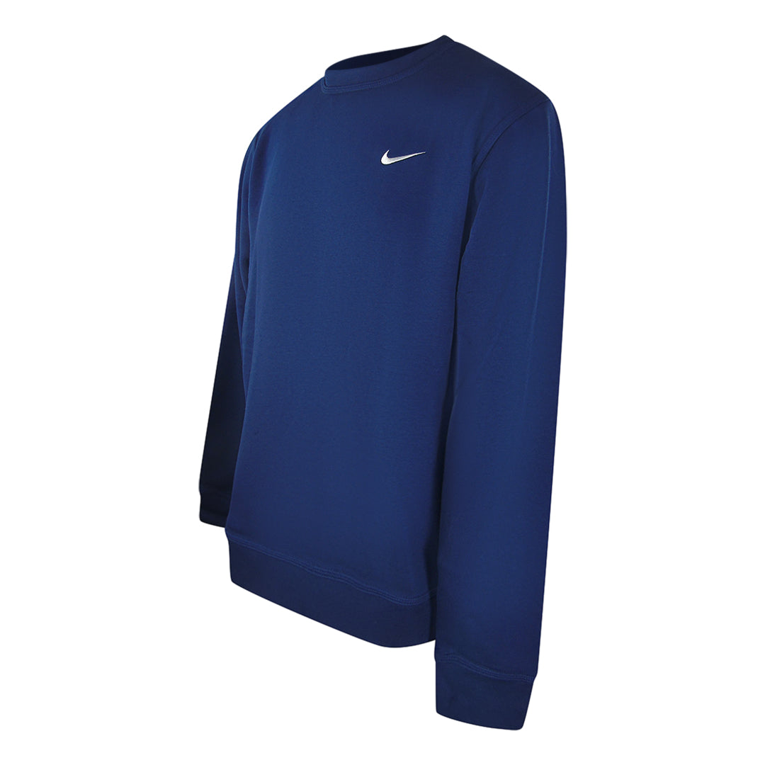 Nike Small Swoosh Navy Blue Sweatshirt