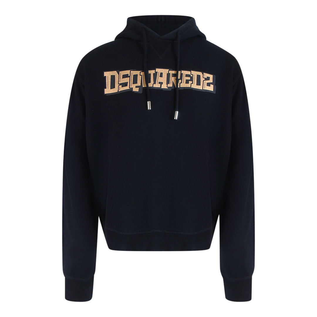 Dsquared2 Stencil Graffiti Logo Black Hoodie