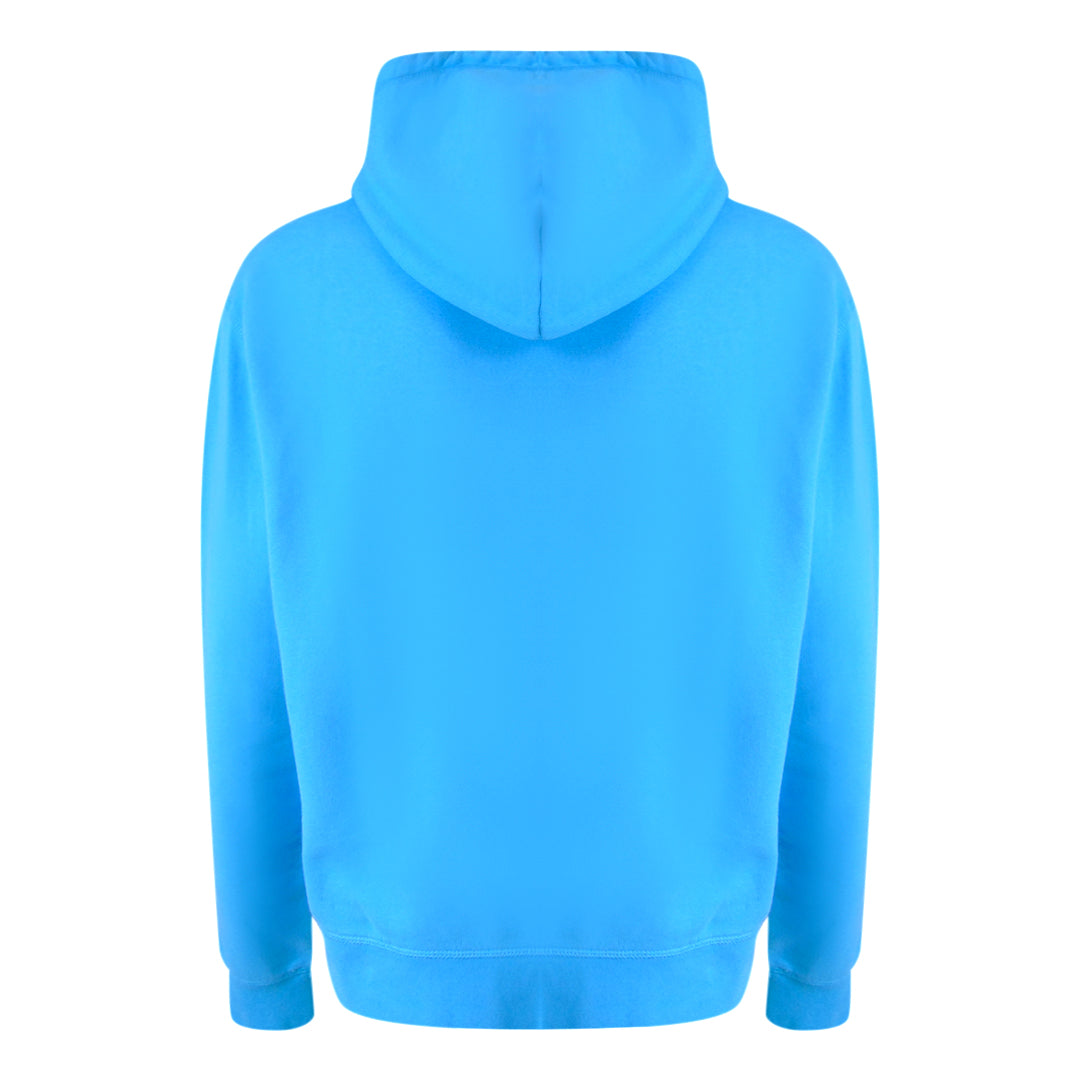 Dsquared2 Contrast Brand Logo Blue Hoodie