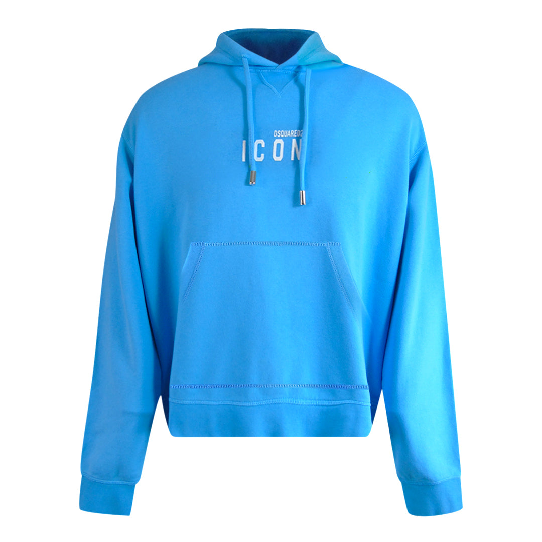 Dsquared2 Icon Small Logo Light Blue Hoodie