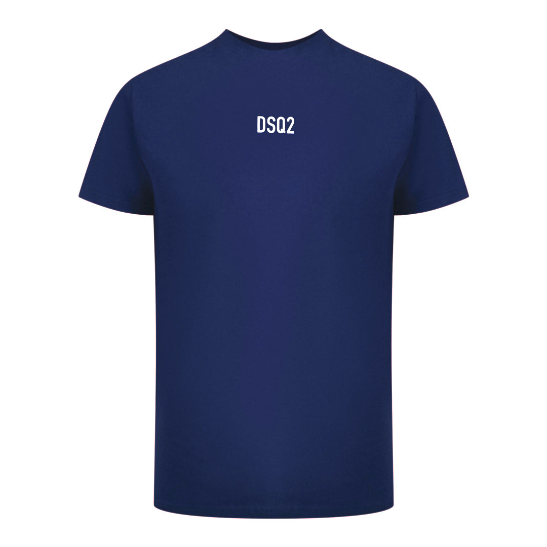 Dsquared2 DSQ2 Small Logo Navy Blue T-Shirt
