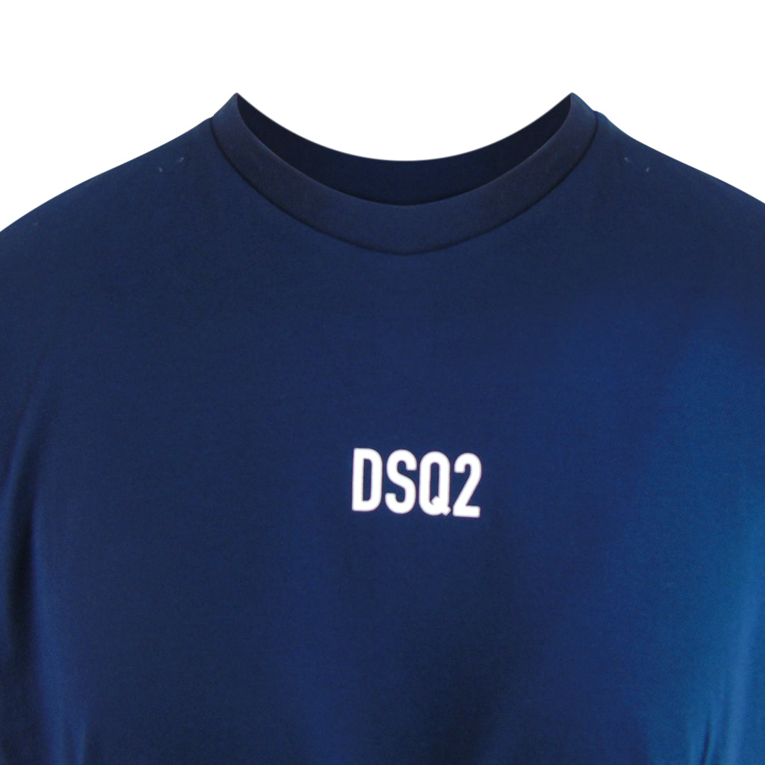 Dsquared2 DSQ2 Small Logo Navy Blue T-Shirt