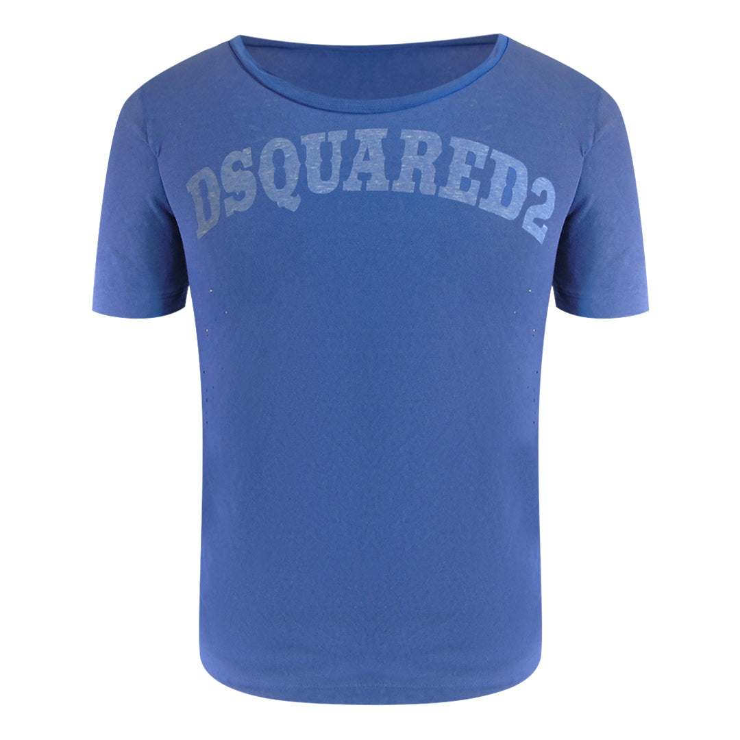 Dsquared2 Round Neck Blue T-Shirt