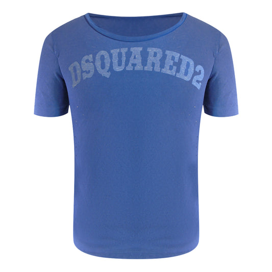 Dsquared2 Round Neck Blue T-Shirt