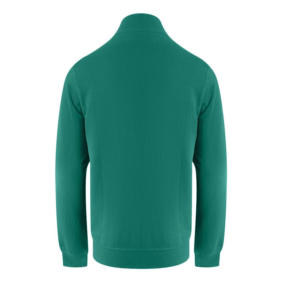Aquascutum Active Piping Mock Neck Hunter Green Fleece