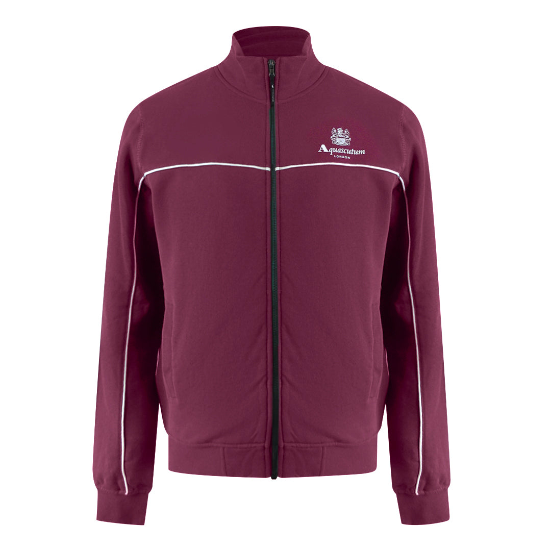 Aquascutum Active Piping Mock Neck Cordovan Fleece