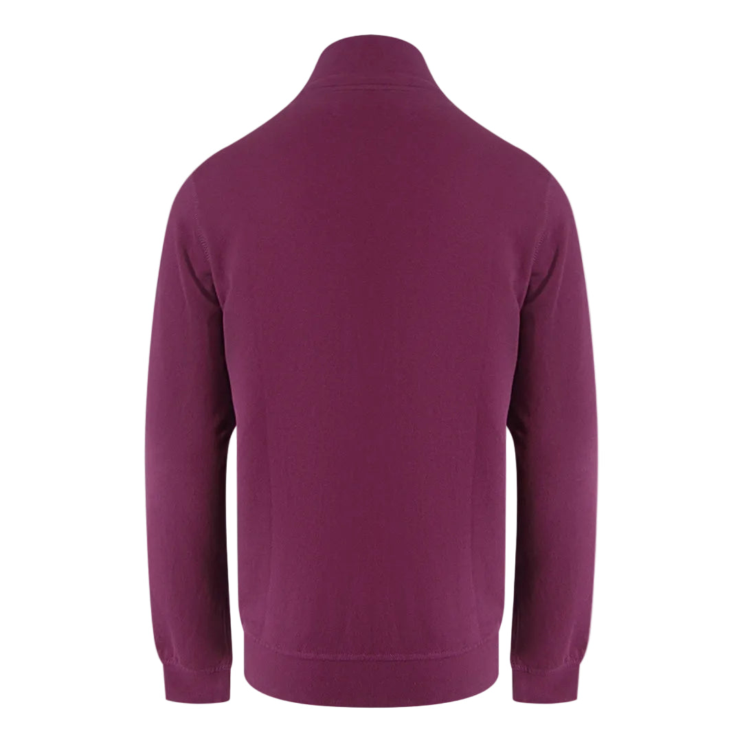 Aquascutum Active Piping Mock Neck Cordovan Fleece