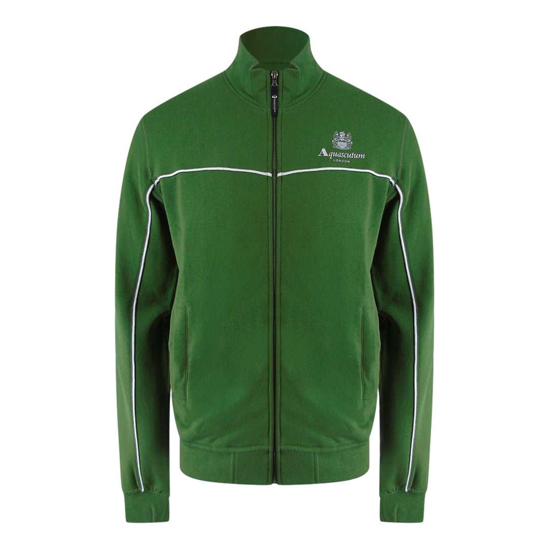 Aquascutum Active Piping Mock Neck Army Green Fleece