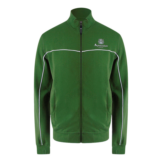 Aquascutum Active Piping Mock Neck Army Green Fleece