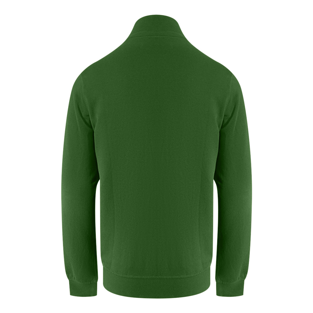 Aquascutum Active Piping Mock Neck Army Green Fleece