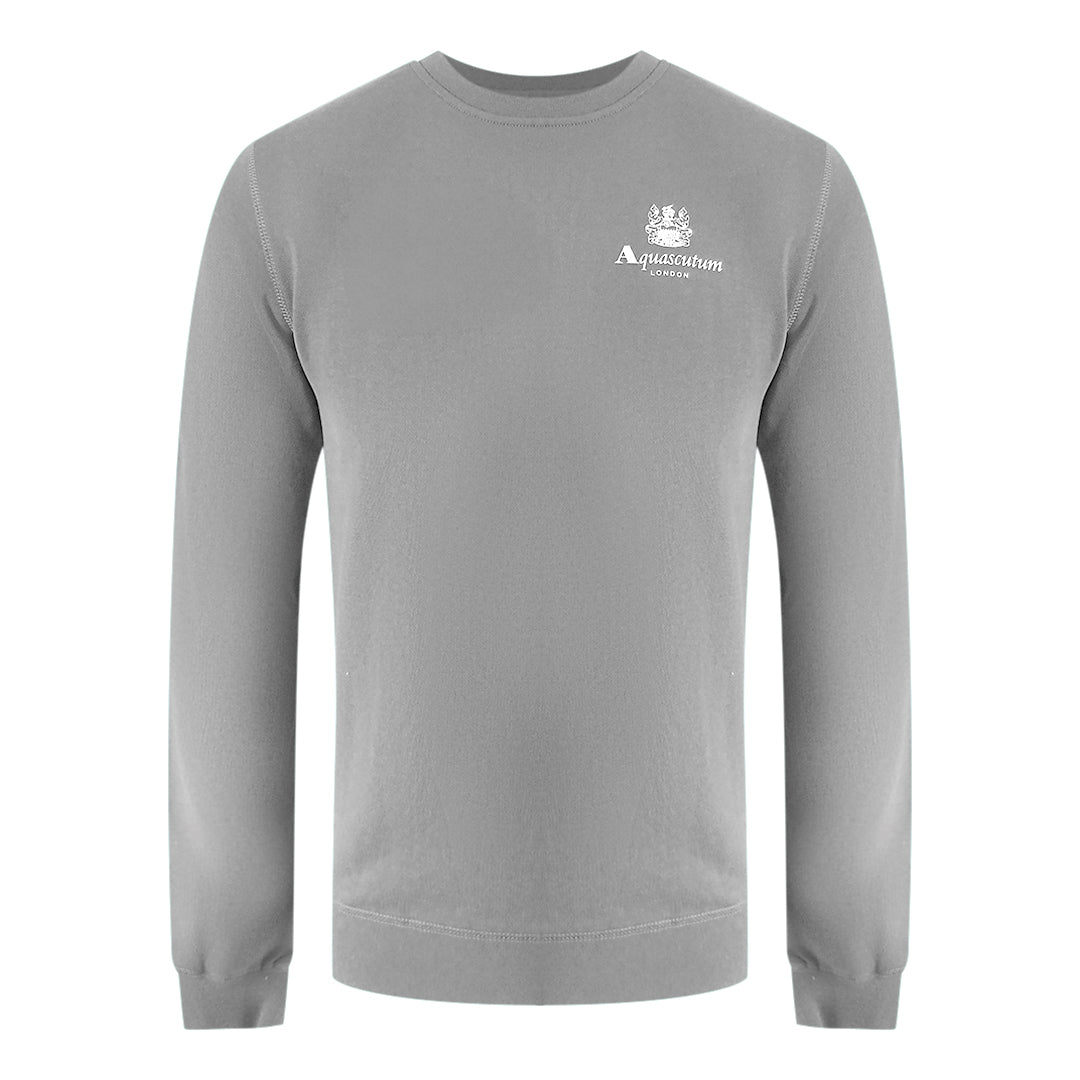 Aquascutum Active Small Logo Crew Neck Moonrock Fleece
