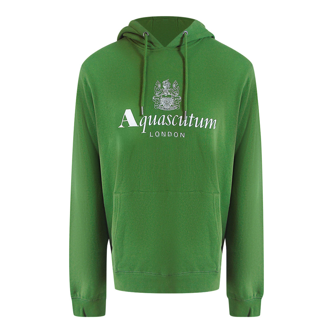 Aquascutum Active Big Logo Army Green Hoodie