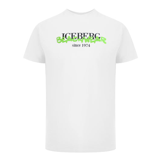 Ice Iceberg Beachwear Logo White T-Shirt