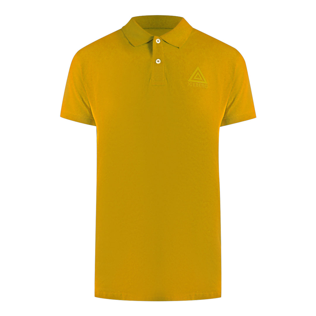 Ice Iceberg Triangle Logo Yellow Polo Shirt