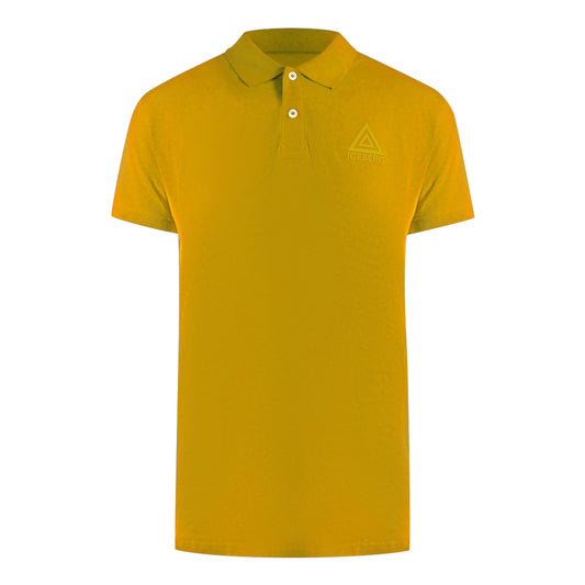 Ice Iceberg Triangle Logo Yellow Polo Shirt