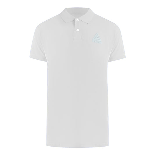 Ice Iceberg Triangle Logo White Polo Shirt