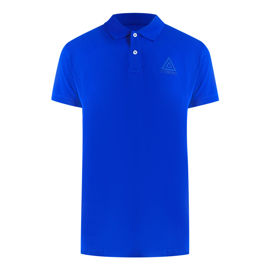 Ice Iceberg Triangle Logo Blue Polo Shirt