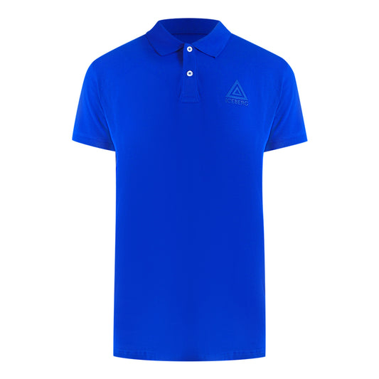 Ice Iceberg Triangle Logo Blue Polo Shirt