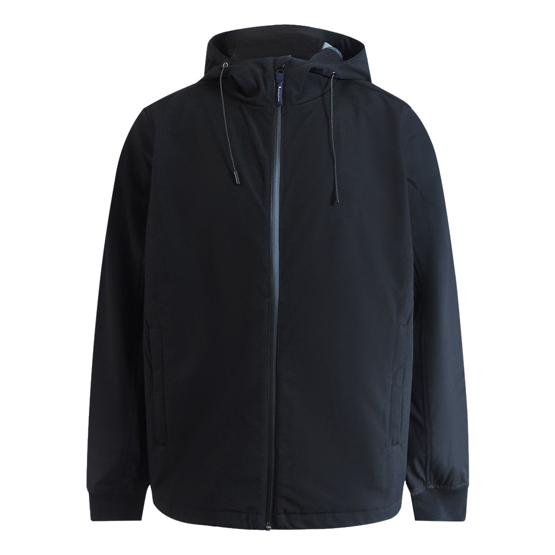 Aquascutum Active Shell Hybrid Hooded Jacket Black