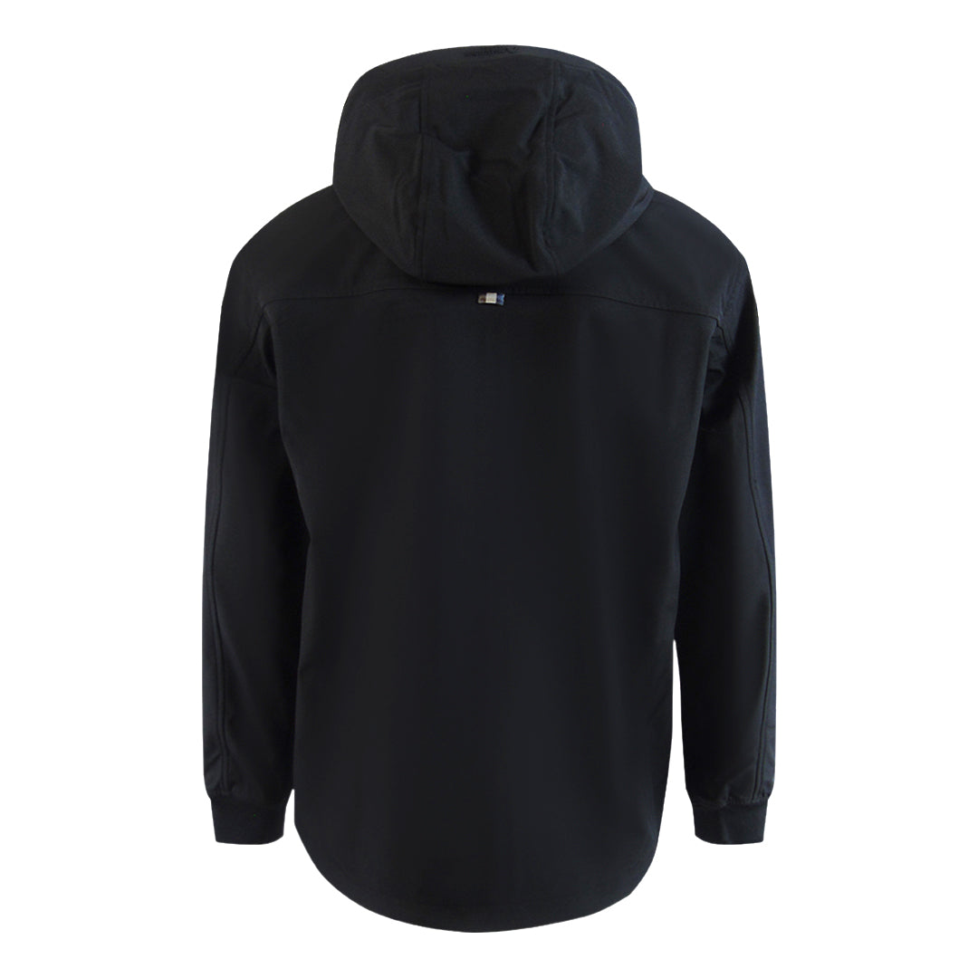 Aquascutum Active Shell Hybrid Hooded Jacket Black
