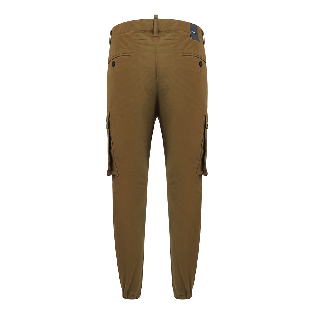 Dsquared2 Brown Cargo Style Trousers
