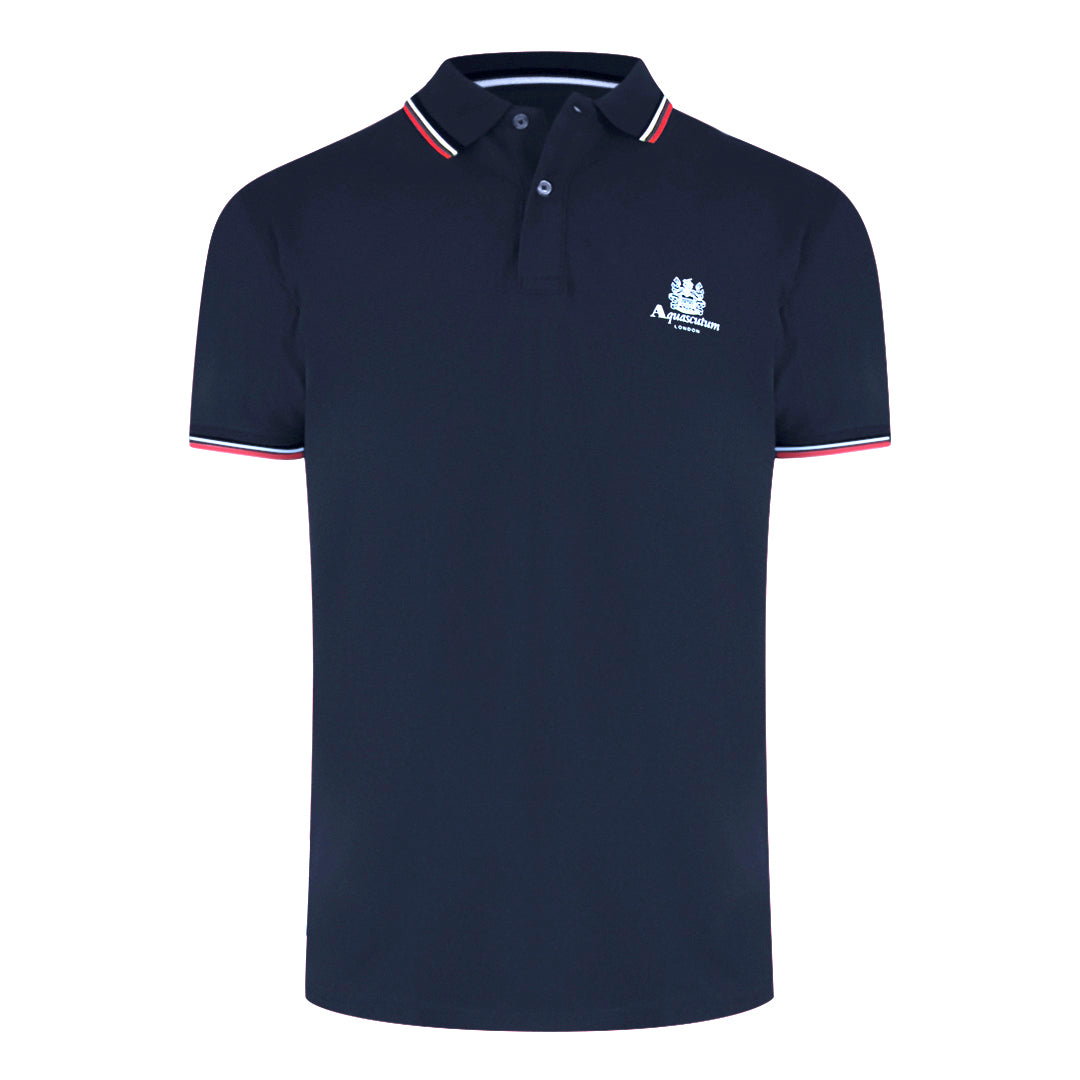 Aquascutum Active Cotton Polo Navy Blue