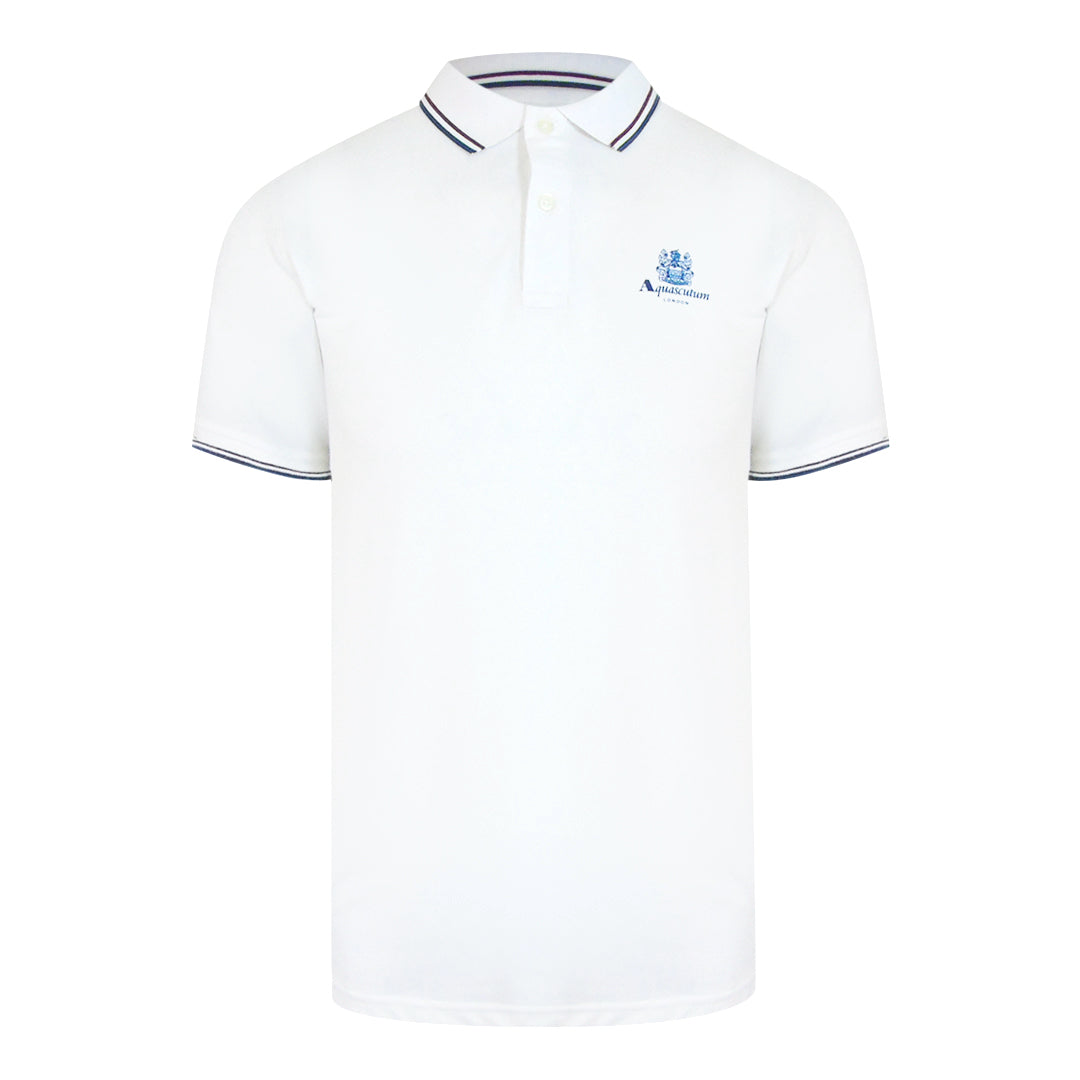 Aquascutum Active Cotton Polo Optical White