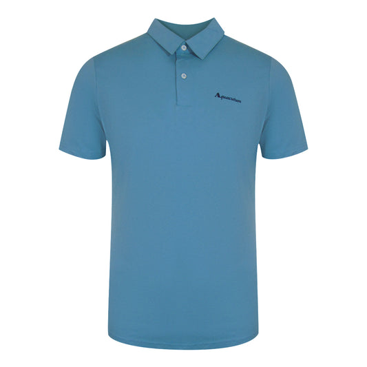 Aquascutum Active Cotton Polo Dry-Fit Avio Blue Polo Shirt