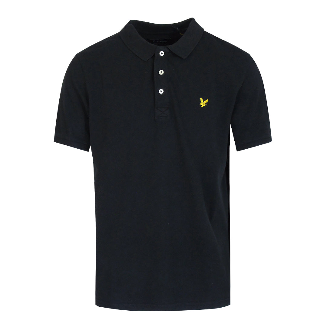 Lyle & Scott Snow Wash Polo Shirt Black