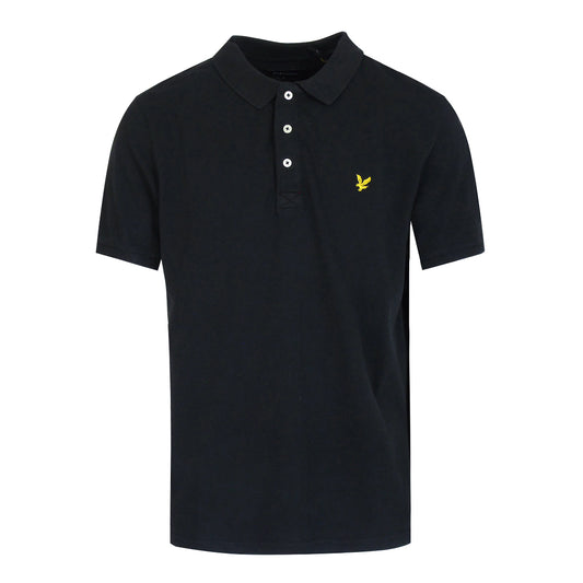 Lyle & Scott Snow Wash Polo Shirt Black