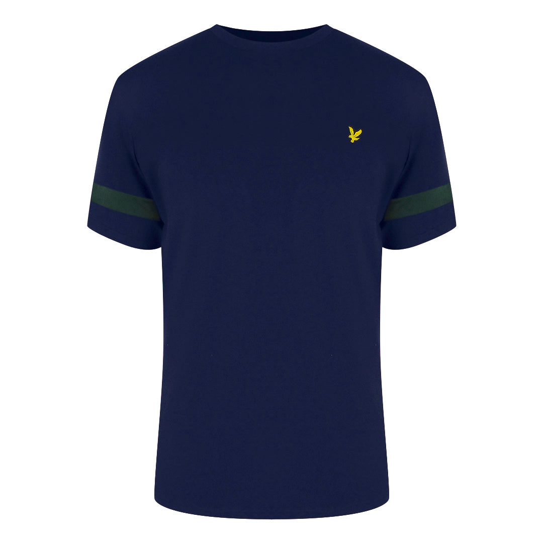 Lyle & Scott Tipped Navy Blue T-Shirt