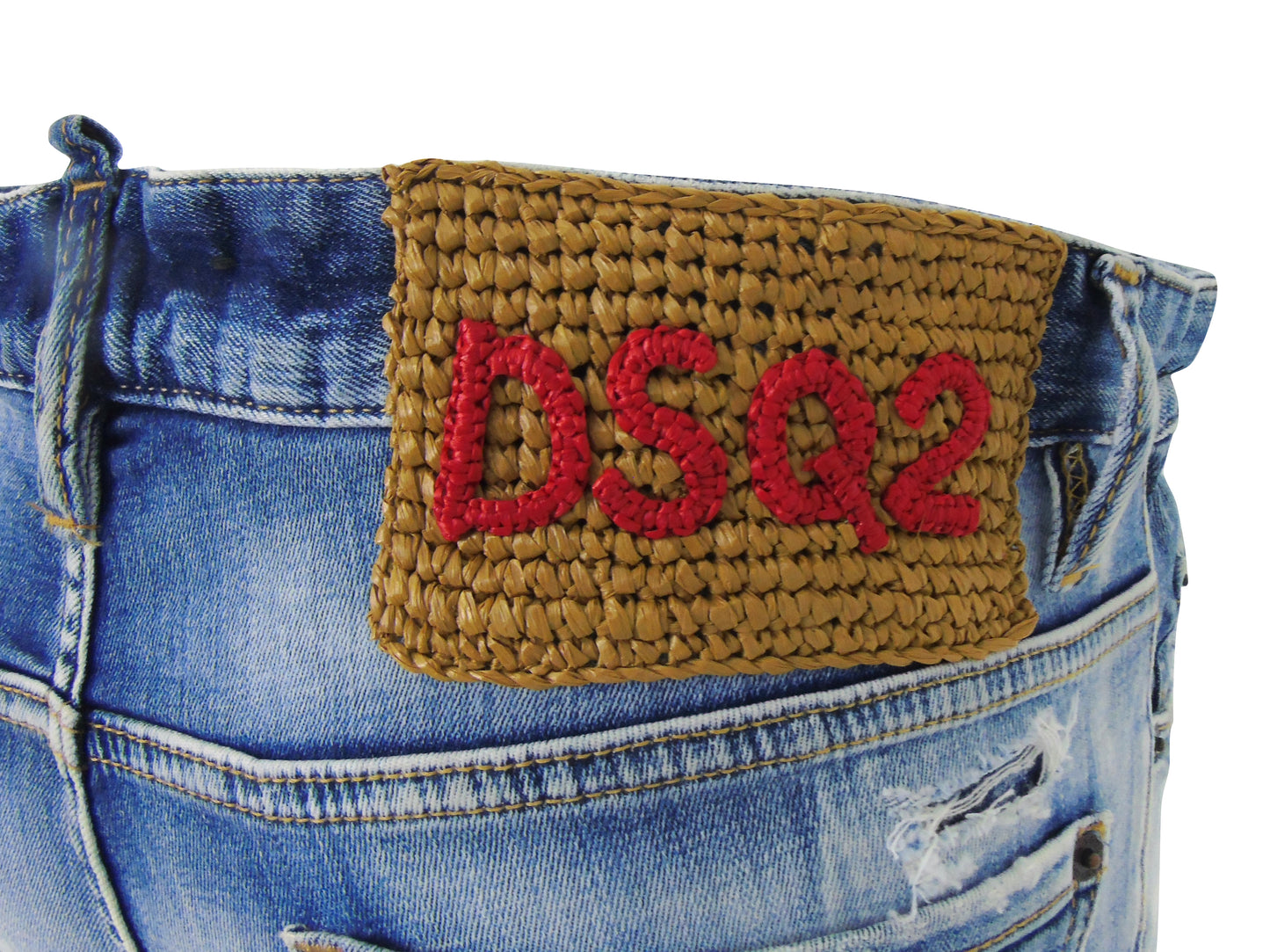 Dsquared2 Big Brother Jean Reinforced Destroyed Denim Blue Jeans
